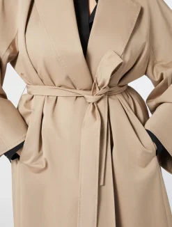 Discount Marina Rinaldi Cotton gabardine raincoat HAZELNUTBROWN