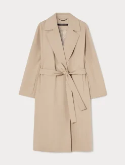 Discount Marina Rinaldi Cotton gabardine raincoat HAZELNUTBROWN