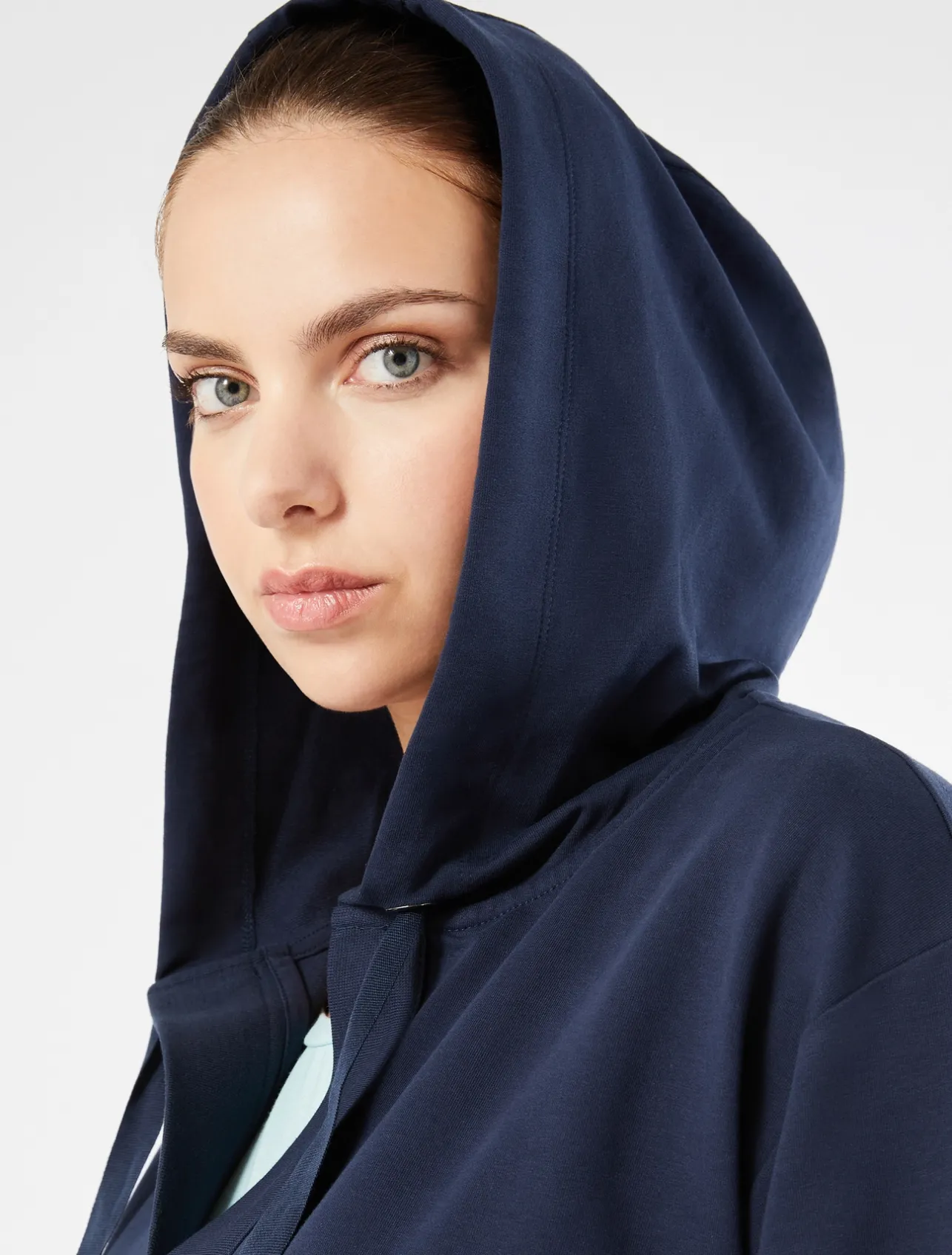 Fashion Marina Rinaldi Cotton jersey sweatshirt NAVY