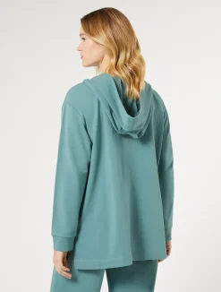 Discount Marina Rinaldi Cotton jersey sweatshirt SAGEGREEN