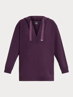 New Marina Rinaldi Cotton jersey sweatshirt PURPLE