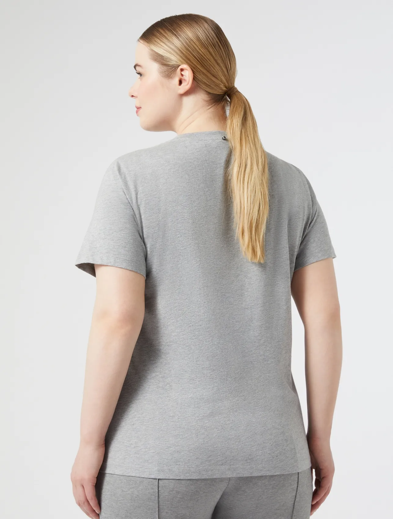 Best Marina Rinaldi Cotton jersey T-shirt MEDIUMGREY