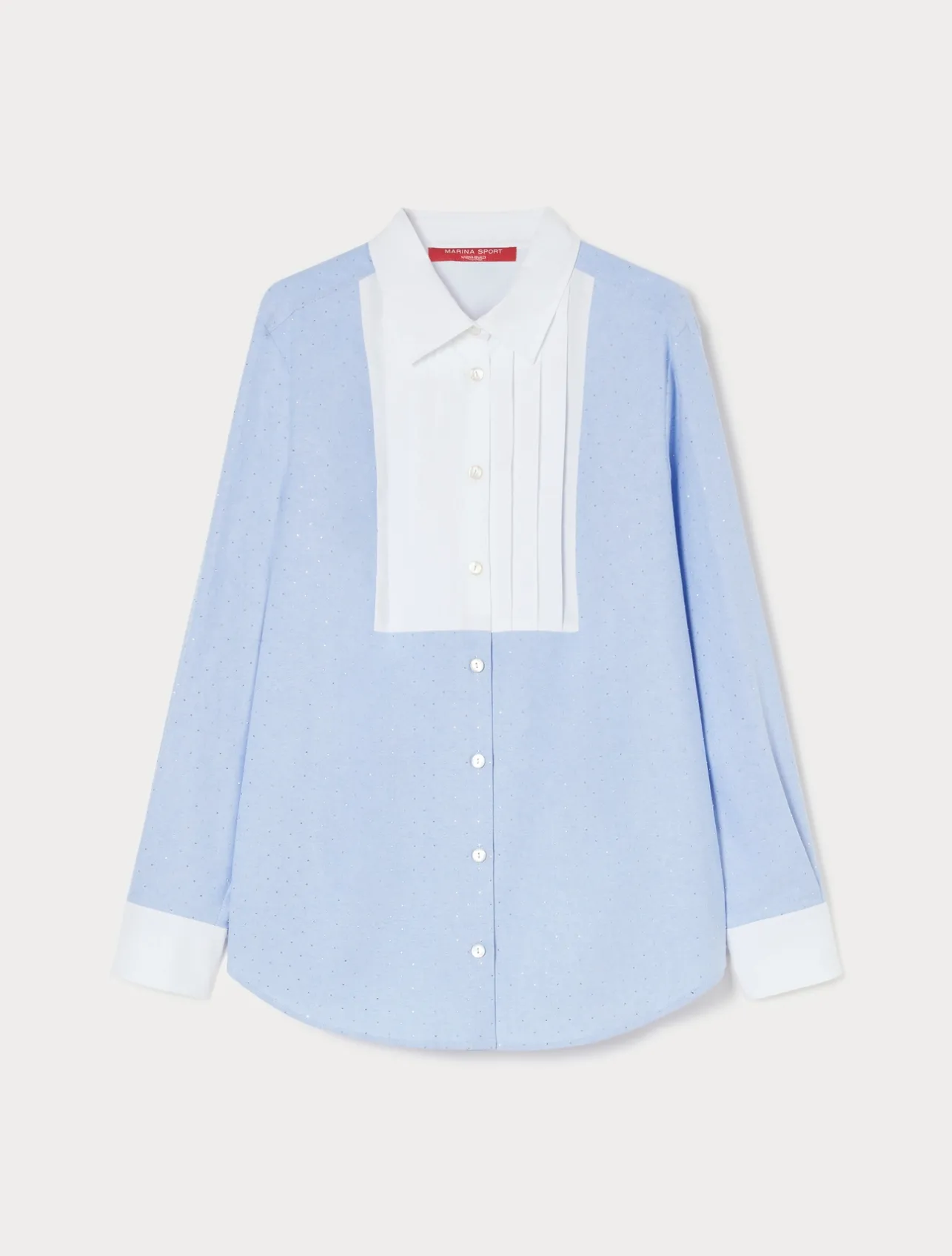 New Marina Rinaldi Cotton Oxford shirt LIGHTBLUE