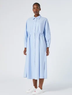 Clearance Marina Rinaldi Cotton Oxford shirt dress LIGHTBLUE