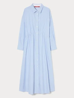 Clearance Marina Rinaldi Cotton Oxford shirt dress LIGHTBLUE