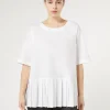 Sale Marina Rinaldi Cotton poplin blouse WHITE