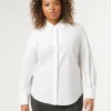 Online Marina Rinaldi Cotton poplin shirt OPTICALWHITE