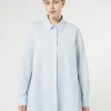 Sale Marina Rinaldi Cotton poplin shirt LIGHTBLUE