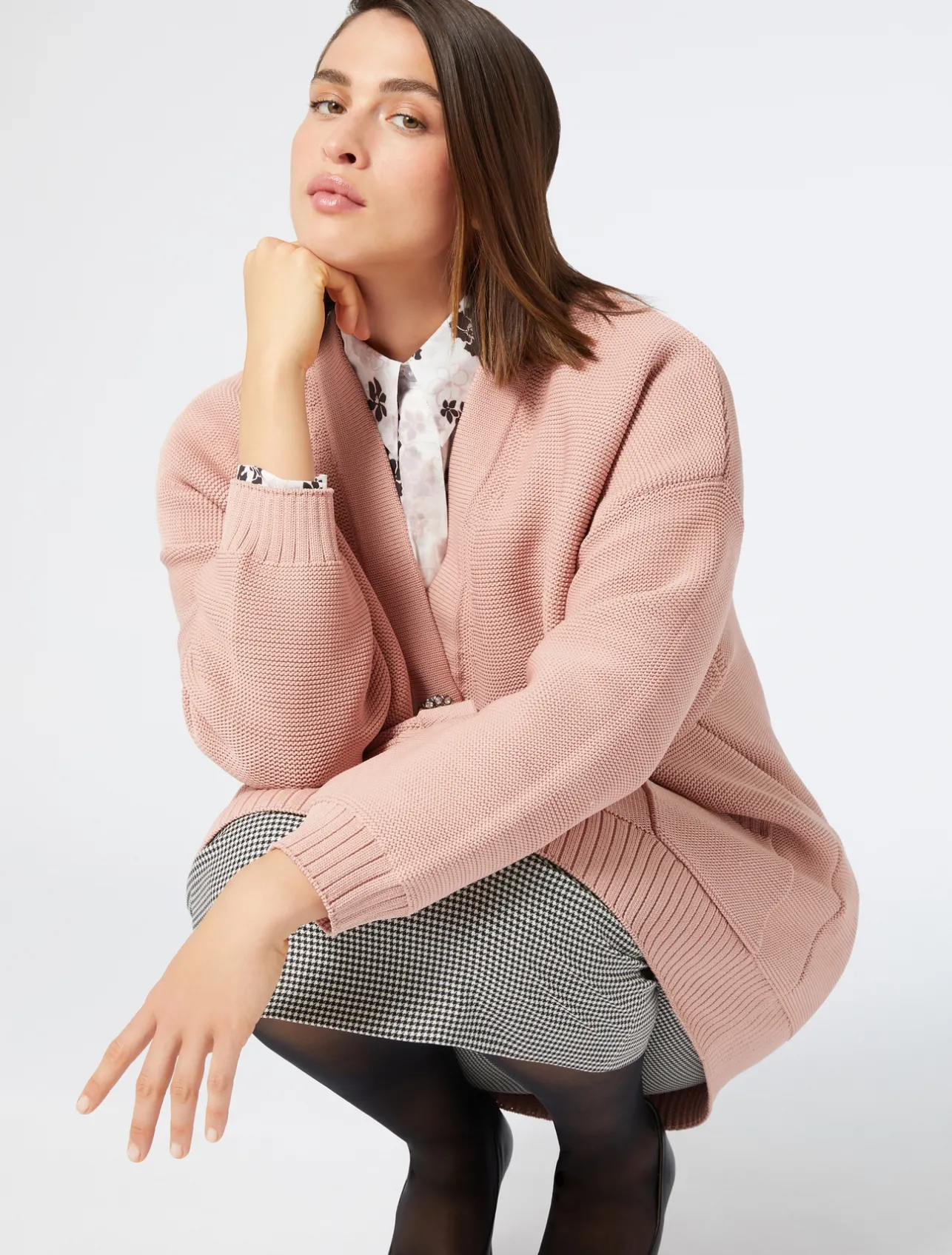Best Marina Rinaldi Cotton poplin shirt OPTICALWHITE