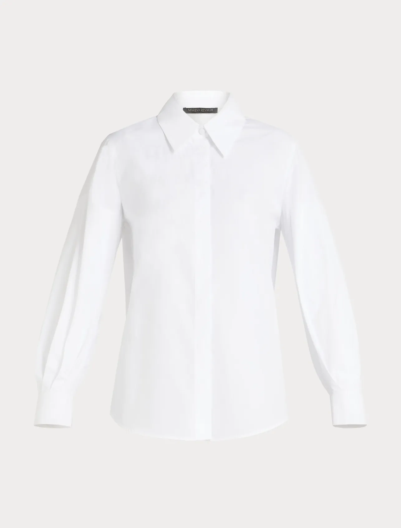 Online Marina Rinaldi Cotton poplin shirt OPTICALWHITE