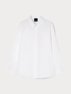 Online Marina Rinaldi Cotton poplin shirt OPTICALWHITE