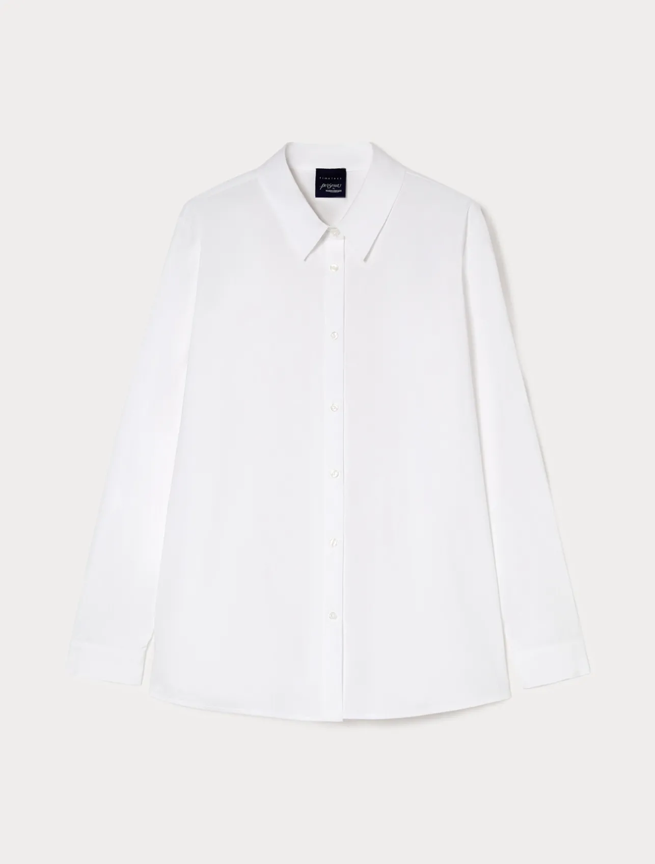Online Marina Rinaldi Cotton poplin shirt OPTICALWHITE