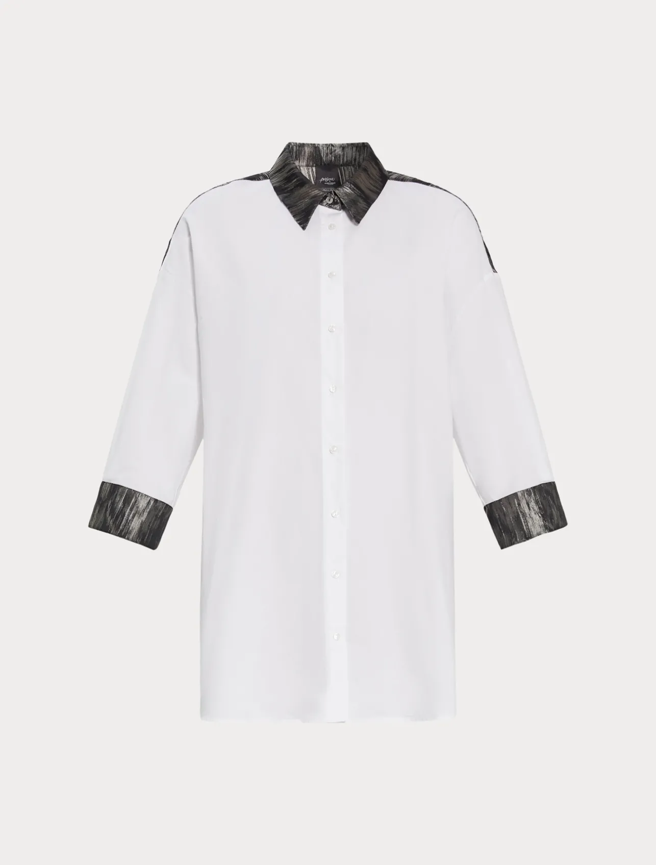 Best Marina Rinaldi Cotton poplin shirt OPTICALWHITE
