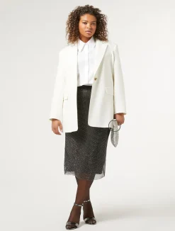 Online Marina Rinaldi Cotton poplin shirt OPTICALWHITE