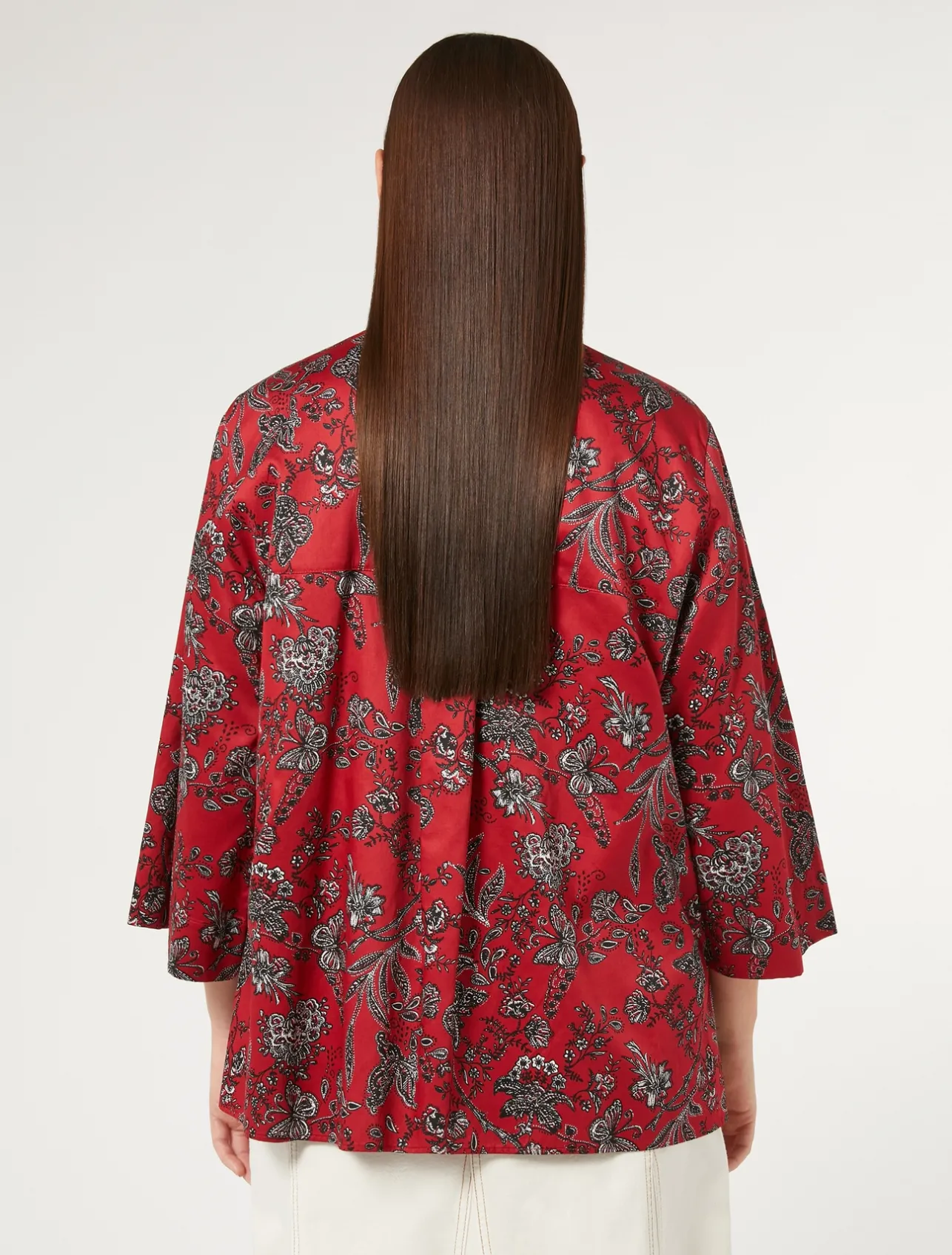 Best Marina Rinaldi Cotton satin shirt RED