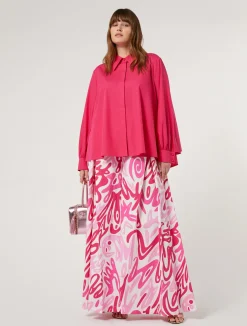 Discount Marina Rinaldi Cotton shirt FUCHSIA