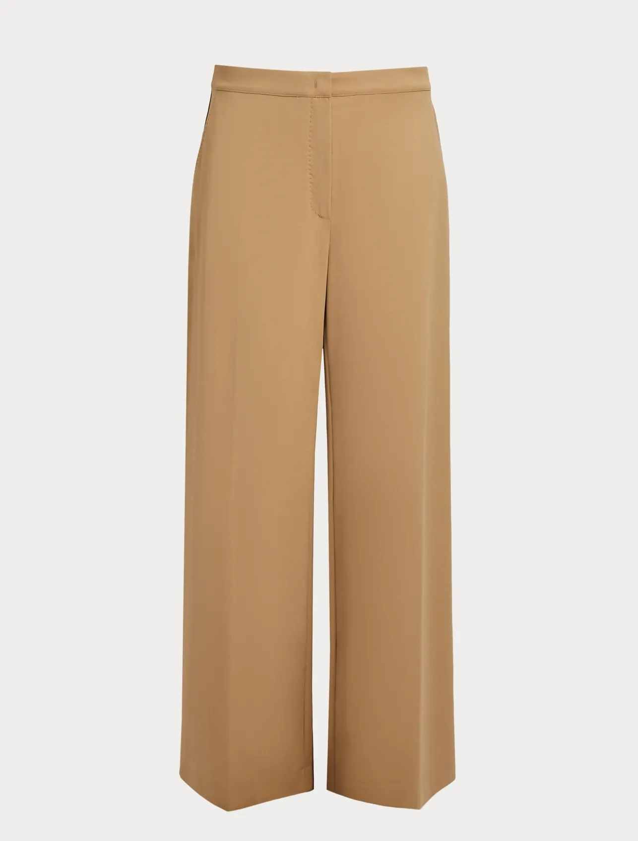 New Marina Rinaldi Cotton-blend canvas trousers GOLD