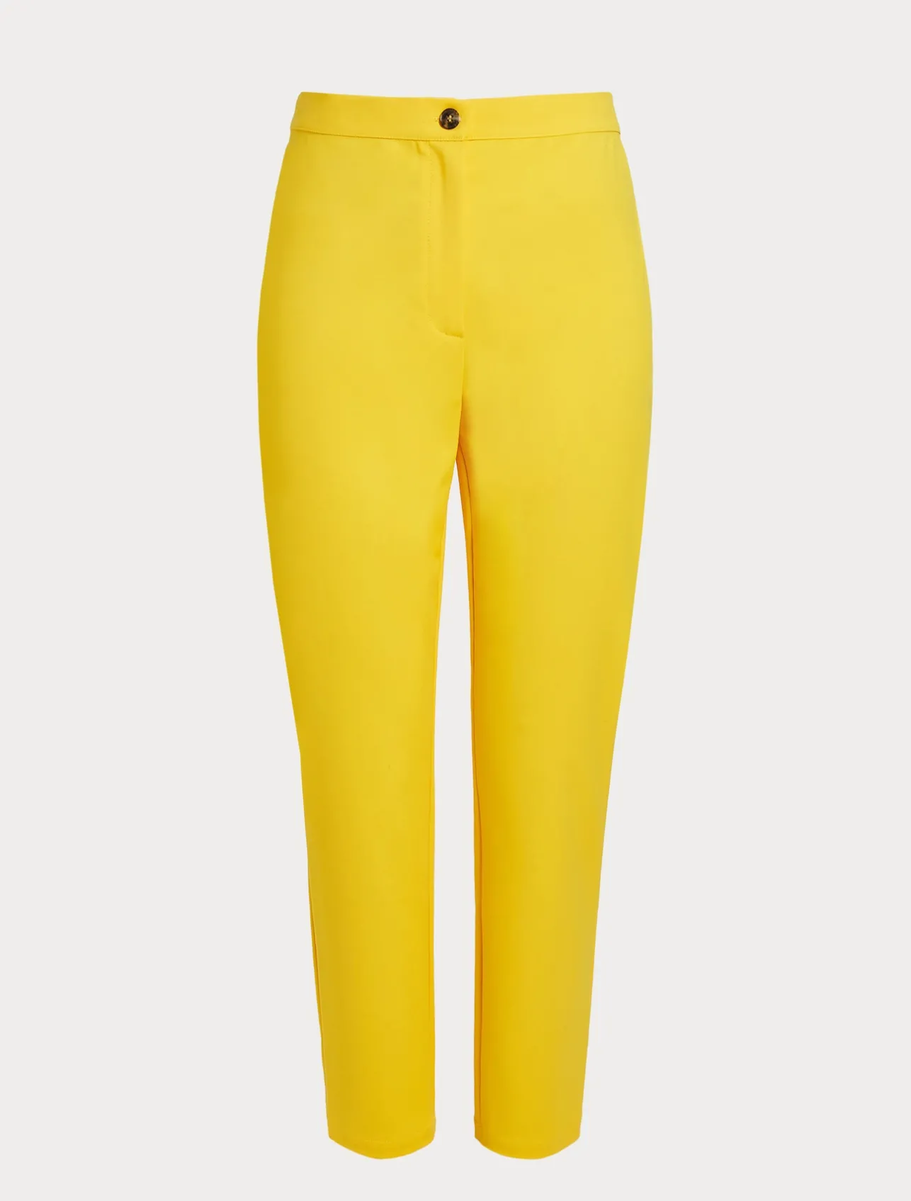 Online Marina Rinaldi Cotton-blend canvas trousers BRIGHTYELLOW