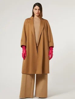 New Marina Rinaldi Cotton-blend canvas trousers GOLD