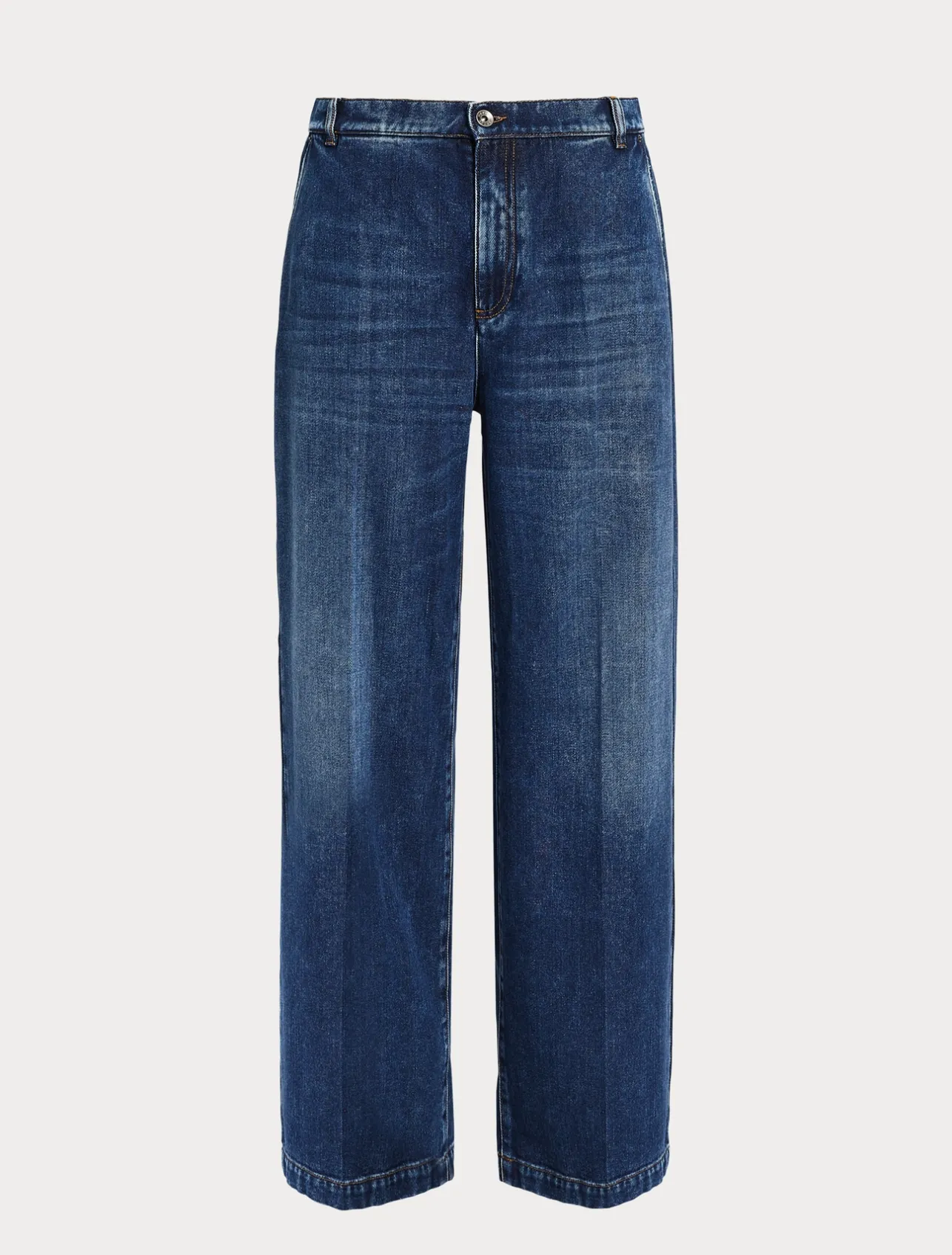 New Marina Rinaldi Cotton-blend denim jeans NAVY