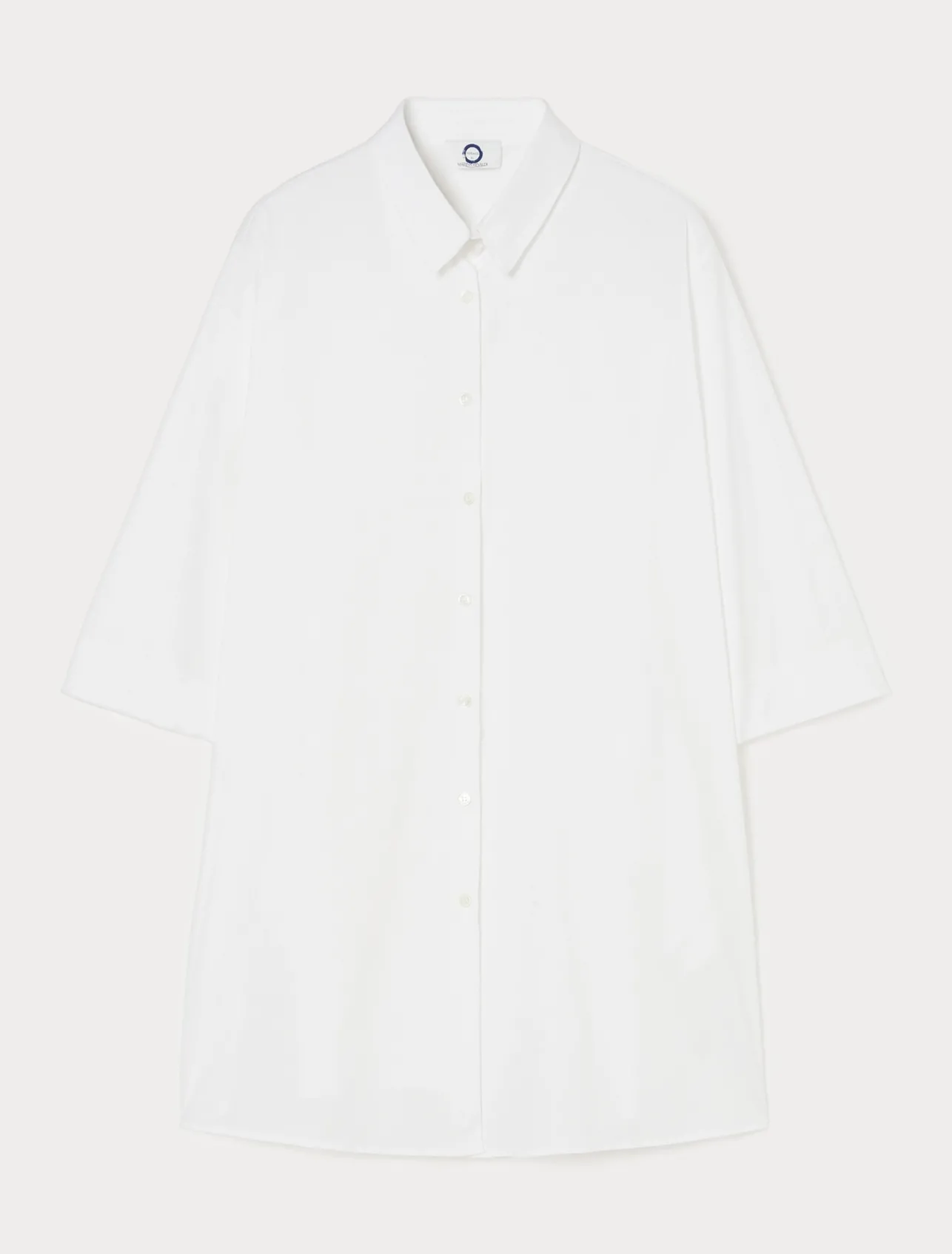 Clearance Marina Rinaldi Cotton-blend poplin shirt OPTICALWHITE