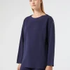 Sale Marina Rinaldi Cotton-blend sweater NAVY