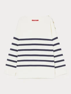 Fashion Marina Rinaldi Cotton-blend sweater IVORY