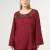 Fashion Marina Rinaldi Crepe envers satin blouse RUBY