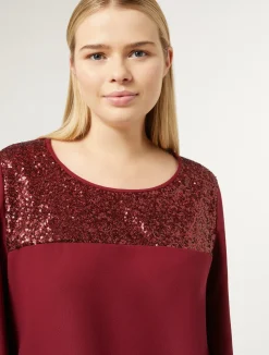 Fashion Marina Rinaldi Crepe envers satin blouse RUBY