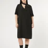 Sale Marina Rinaldi Crepe envers satin dress BLACK