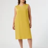 Hot Marina Rinaldi Crepe envers satin dress GOLD