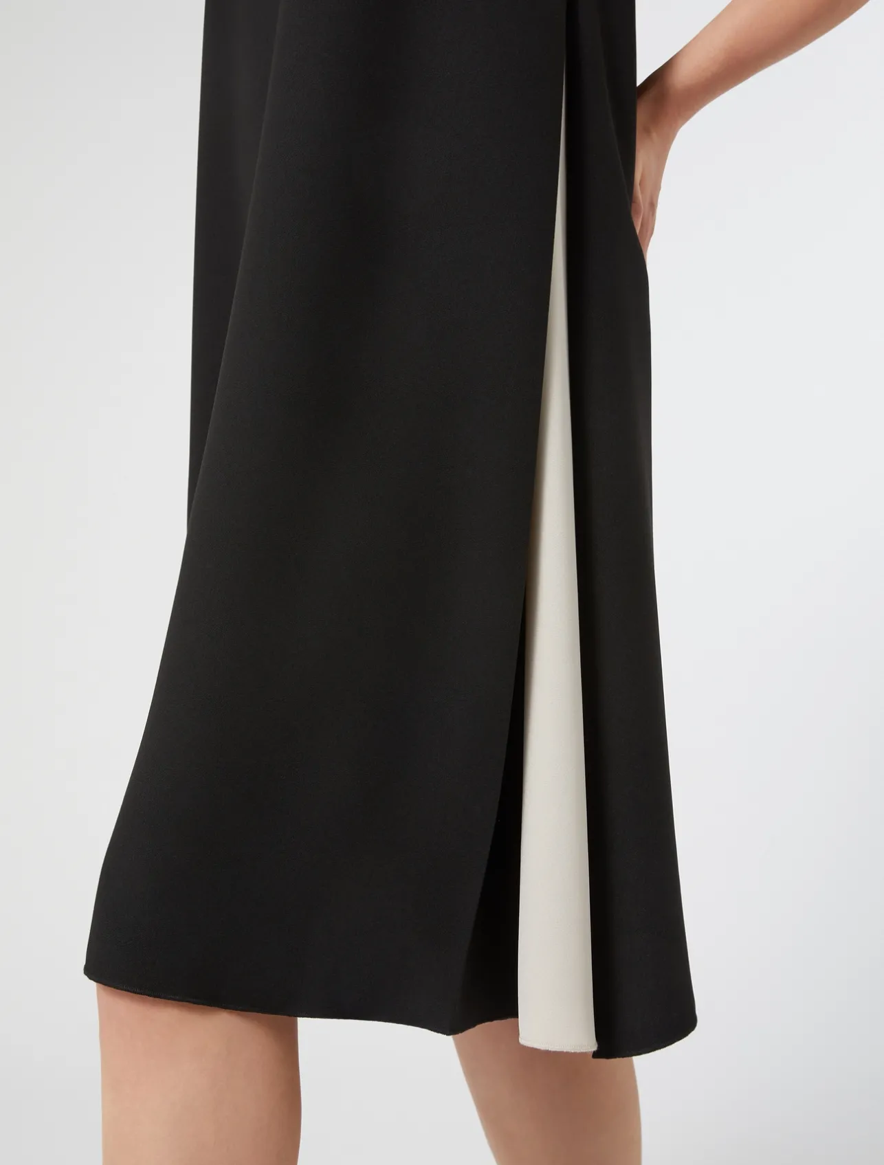 Discount Marina Rinaldi Crepe envers satin dress BLACK