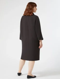 Discount Marina Rinaldi Crepe envers satin dress BLACK
