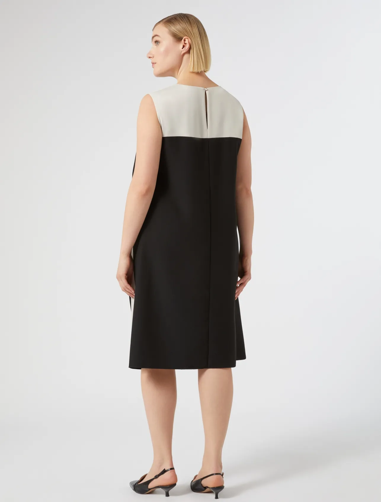 Discount Marina Rinaldi Crepe envers satin dress BLACK