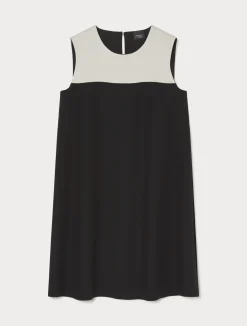Discount Marina Rinaldi Crepe envers satin dress BLACK