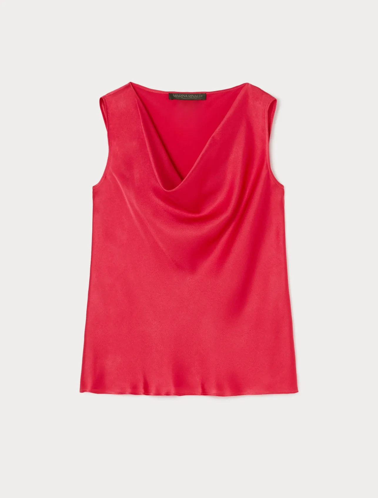 Discount Marina Rinaldi Crepe envers satin top FUCHSIA