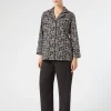 Clearance Marina Rinaldi Crepe envers satin trousers BLACK