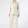 New Marina Rinaldi Crepe envers satin trousers BEIGE