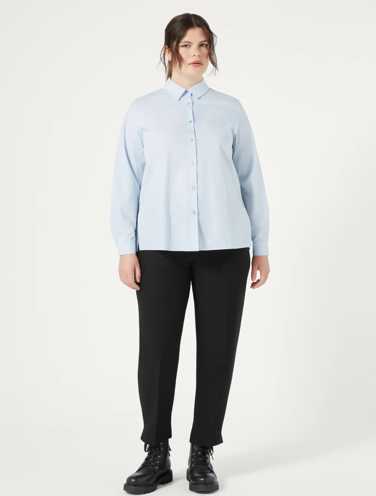 Hot Marina Rinaldi Crepe envers satin trousers BLACK