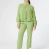 Best Marina Rinaldi Crepe envers satin trousers OLIVEGREEN