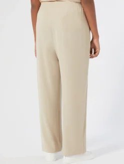 New Marina Rinaldi Crepe envers satin trousers BEIGE