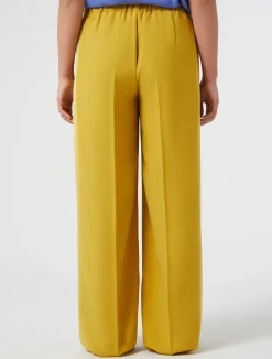 Best Marina Rinaldi Crepe envers satin trousers GOLD
