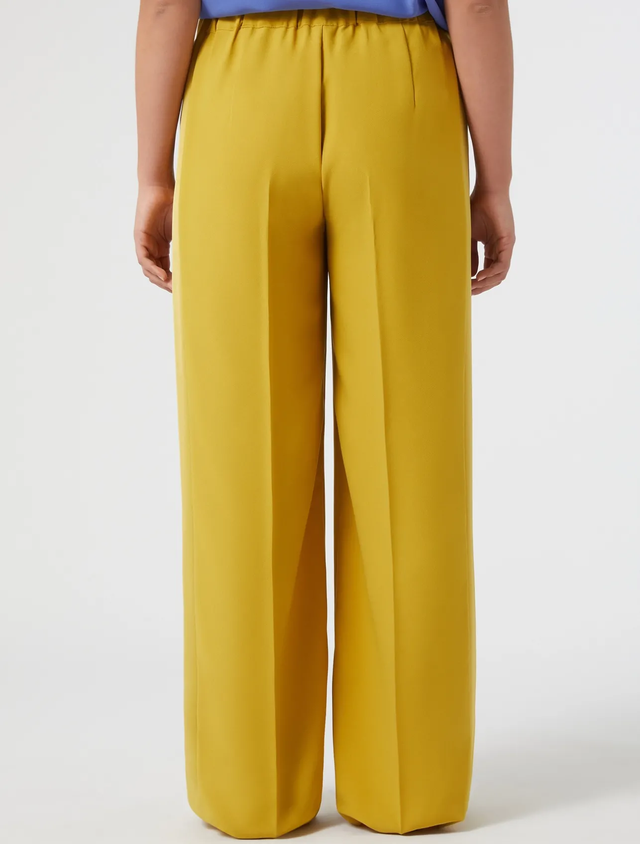 Best Marina Rinaldi Crepe envers satin trousers GOLD