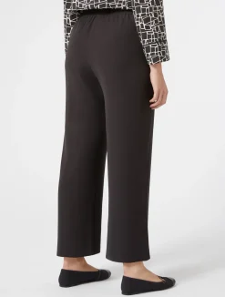 Clearance Marina Rinaldi Crepe envers satin trousers BLACK