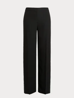 Best Marina Rinaldi Crepe envers satin trousers BLACK