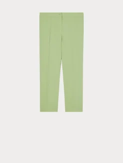 Best Marina Rinaldi Crepe envers satin trousers OLIVEGREEN