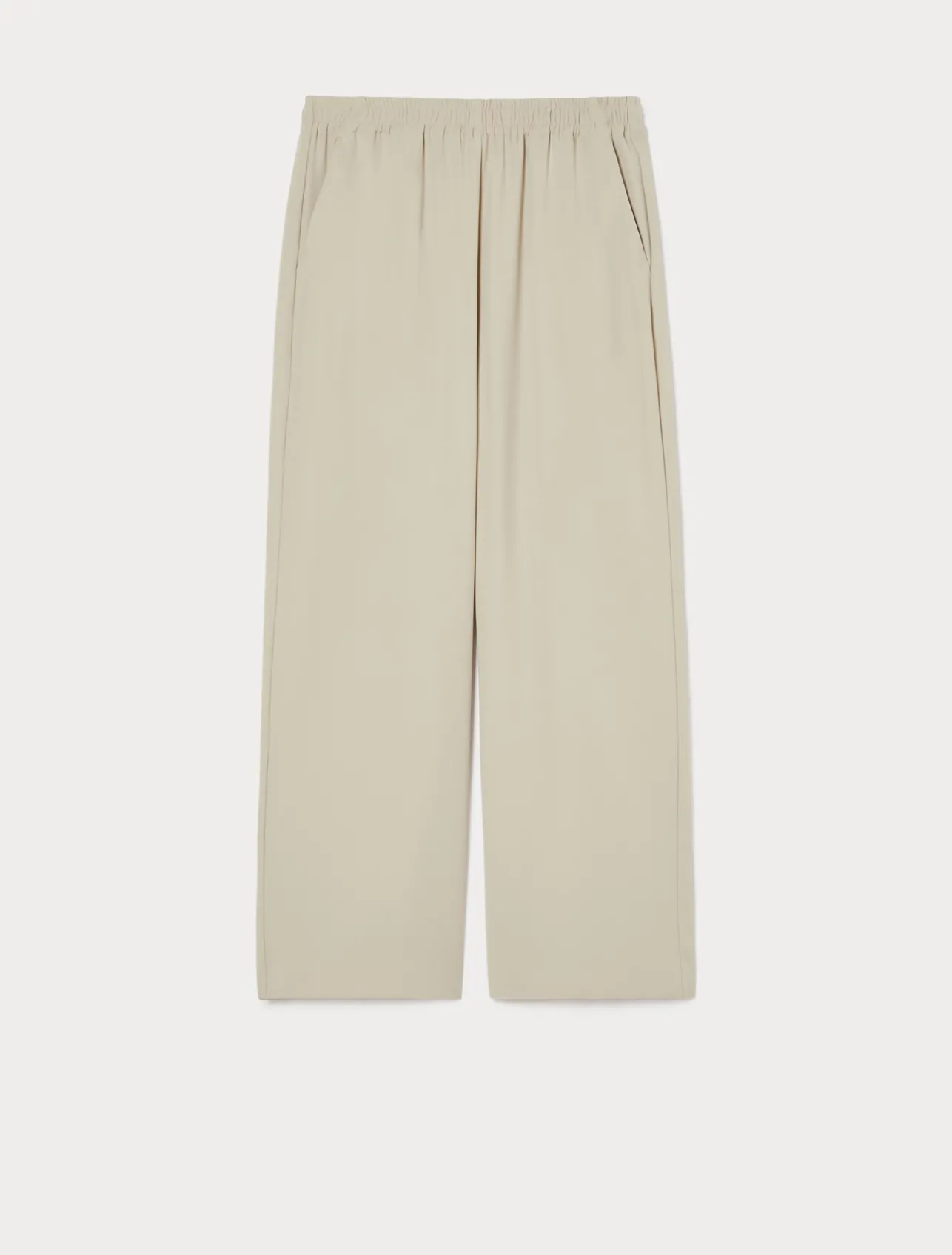New Marina Rinaldi Crepe envers satin trousers BEIGE