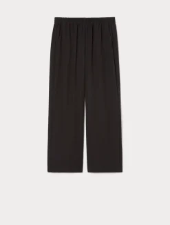 Clearance Marina Rinaldi Crepe envers satin trousers BLACK