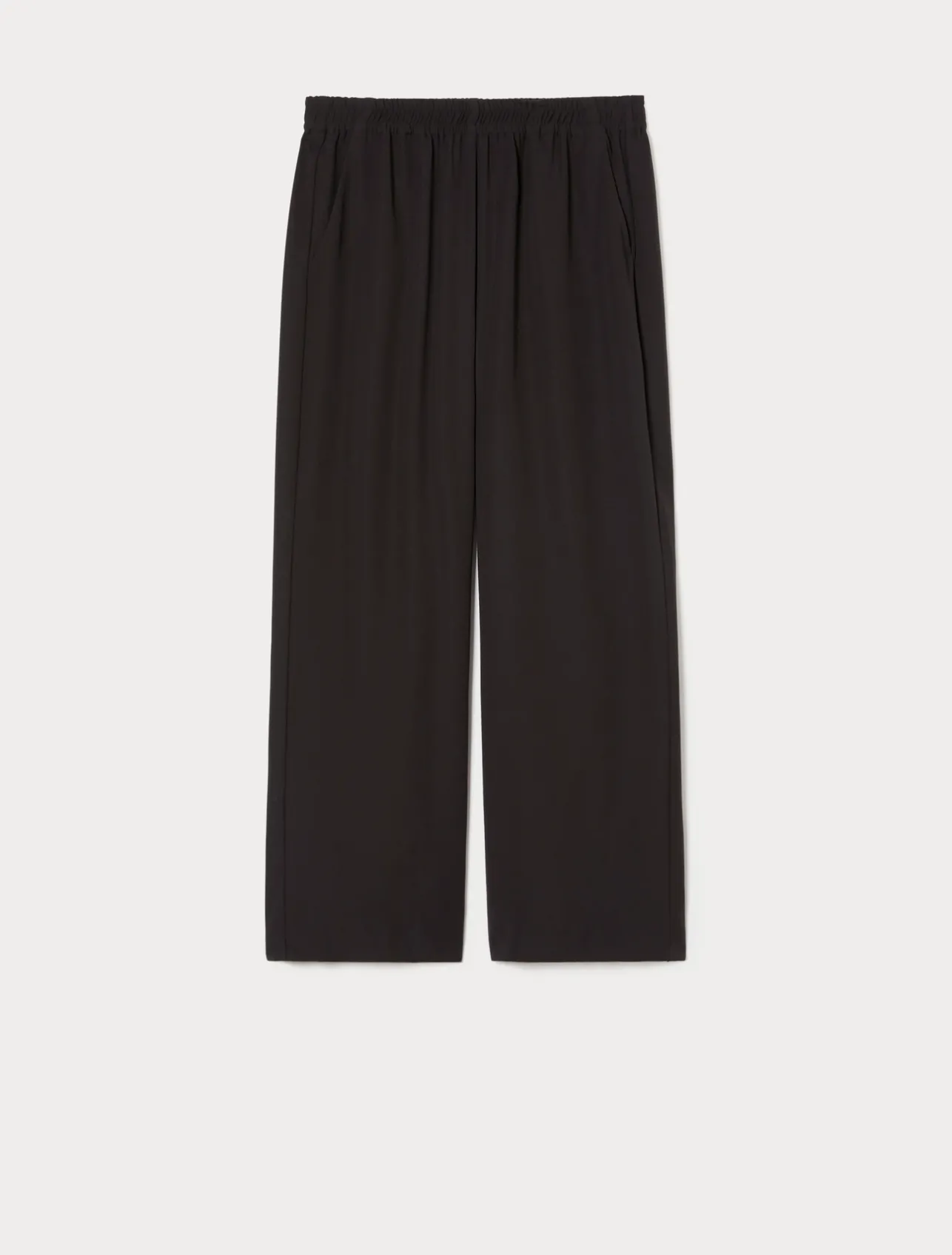 Clearance Marina Rinaldi Crepe envers satin trousers BLACK