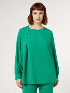 Hot Marina Rinaldi Crepe envers satin tunic GREEN